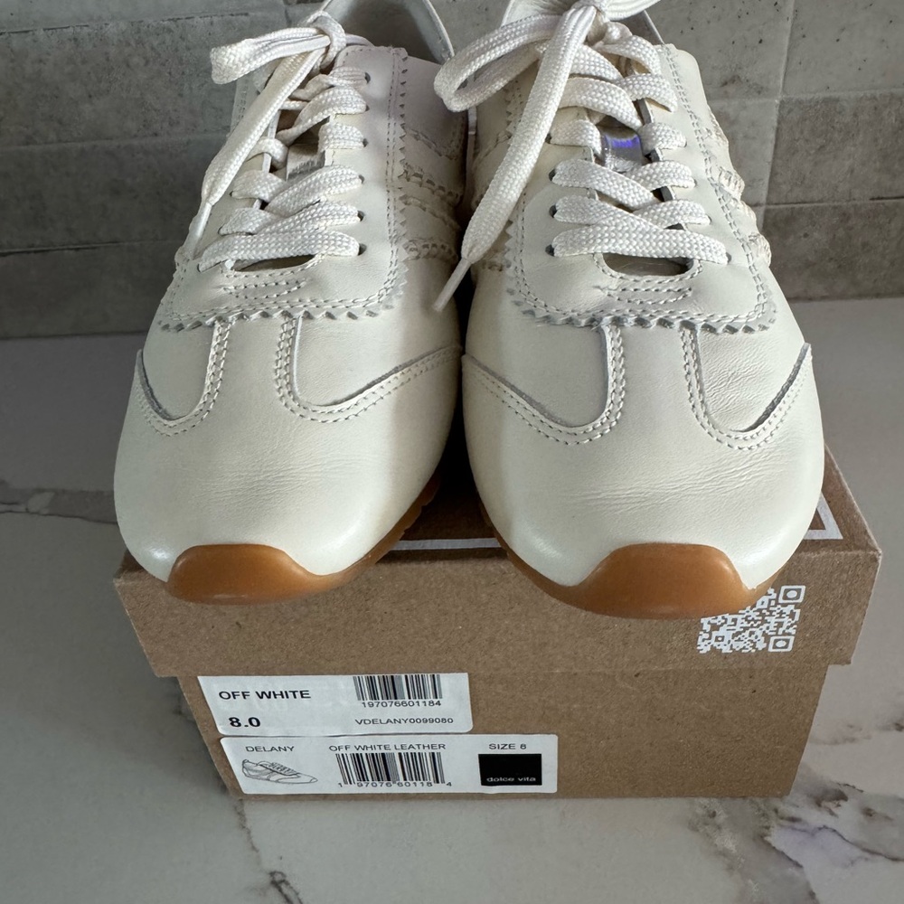 DOLCE VITA DELANY Off-White Sneakers, size 8 - Picture 5 of 12